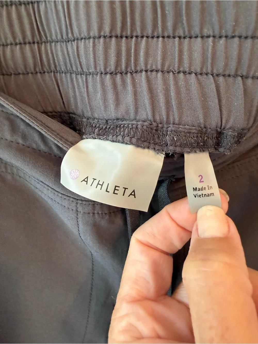 Athleta La Viva Gray Drawstring Jogger Pants